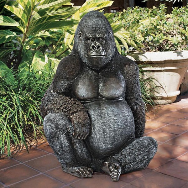 Gorilla Giant Great Ape Statue life Like Realistic size large Sculpture